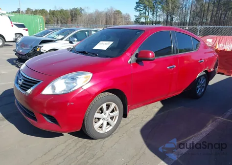 2014 Nissan Versa 1.6 Sv z USA, uszkodzony, nr VIN 3N1CN7AP9EL840956